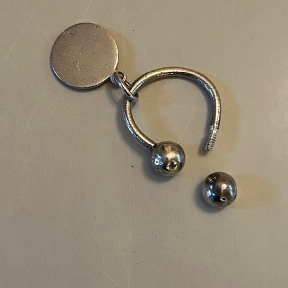 TIFFANY & CO | Silver Round Tag Key Ring - Vintage Collectible - Picture 6 of 8